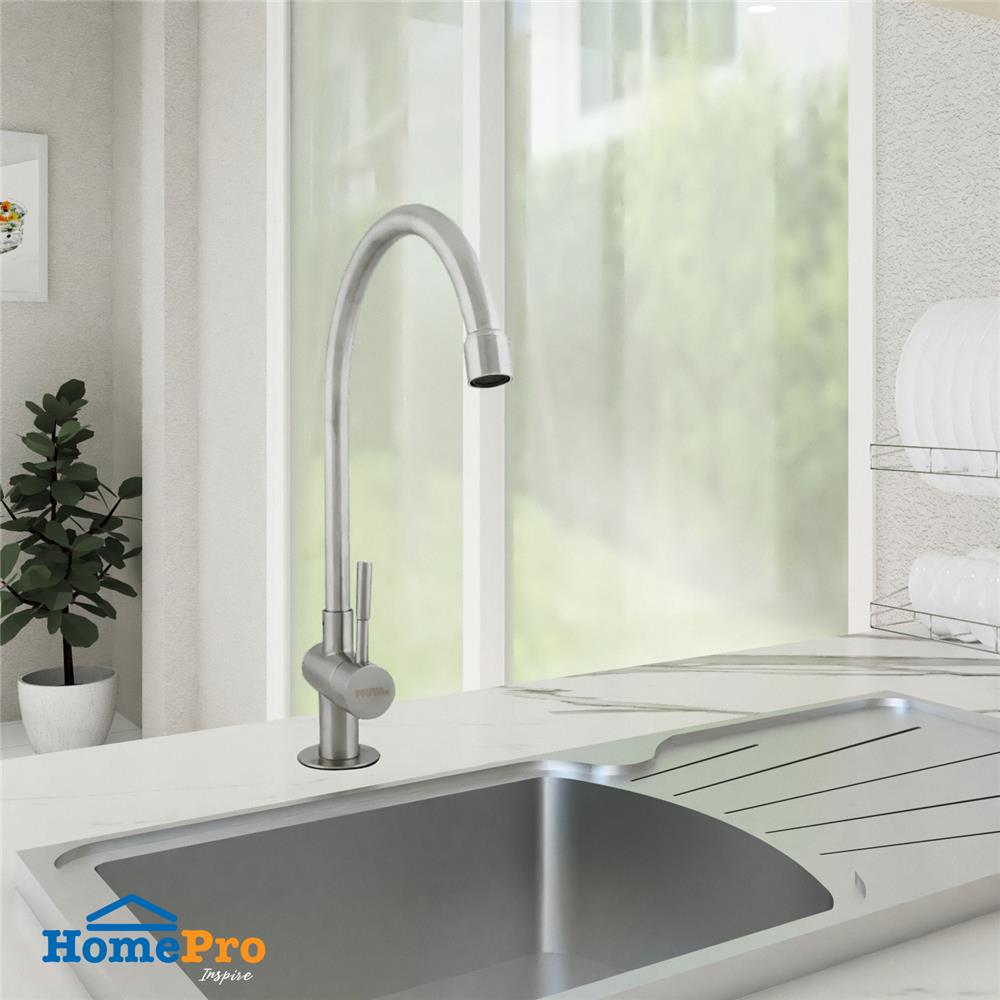 ก๊อกซิงค์เดี่ยวเคาน์เตอร์ MOYA MY-B510H1 สีสเตนเลส