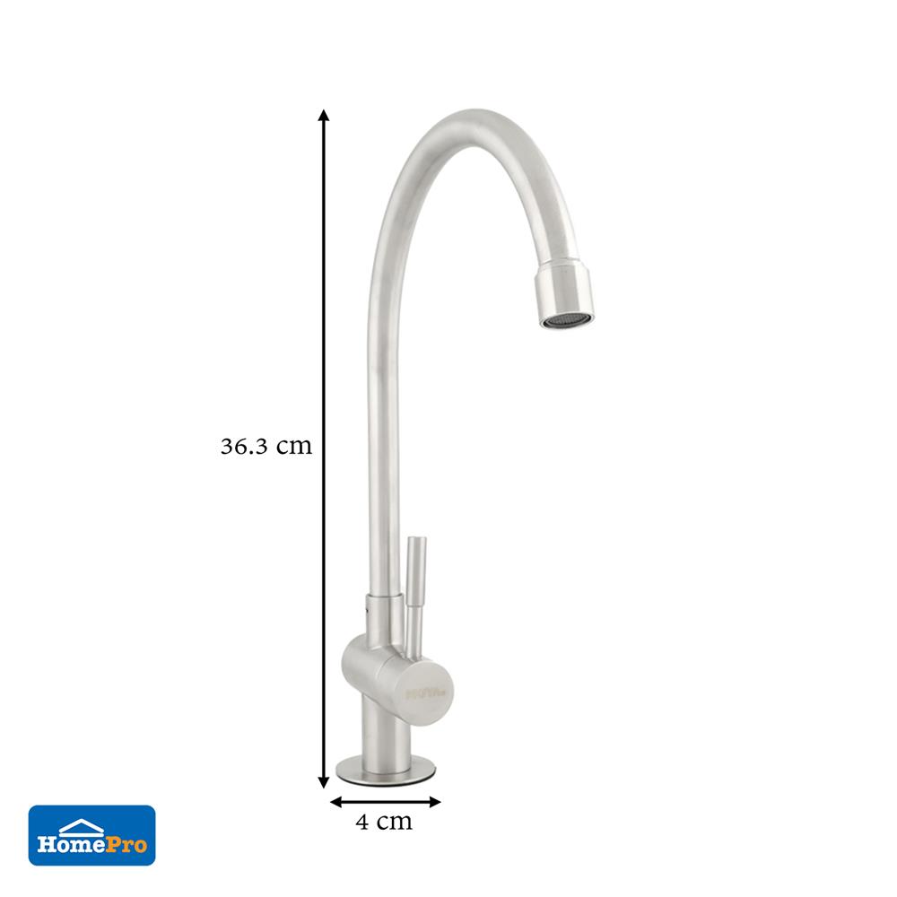 ก๊อกซิงค์เดี่ยวเคาน์เตอร์ MOYA MY-B510H1 สีสเตนเลส