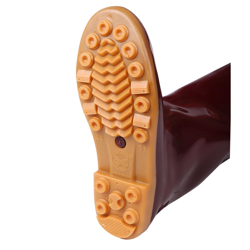 รองเท้าบูท PIPES สูง 18 นิ้ว เบอร์ 11 สีน้ำตาล