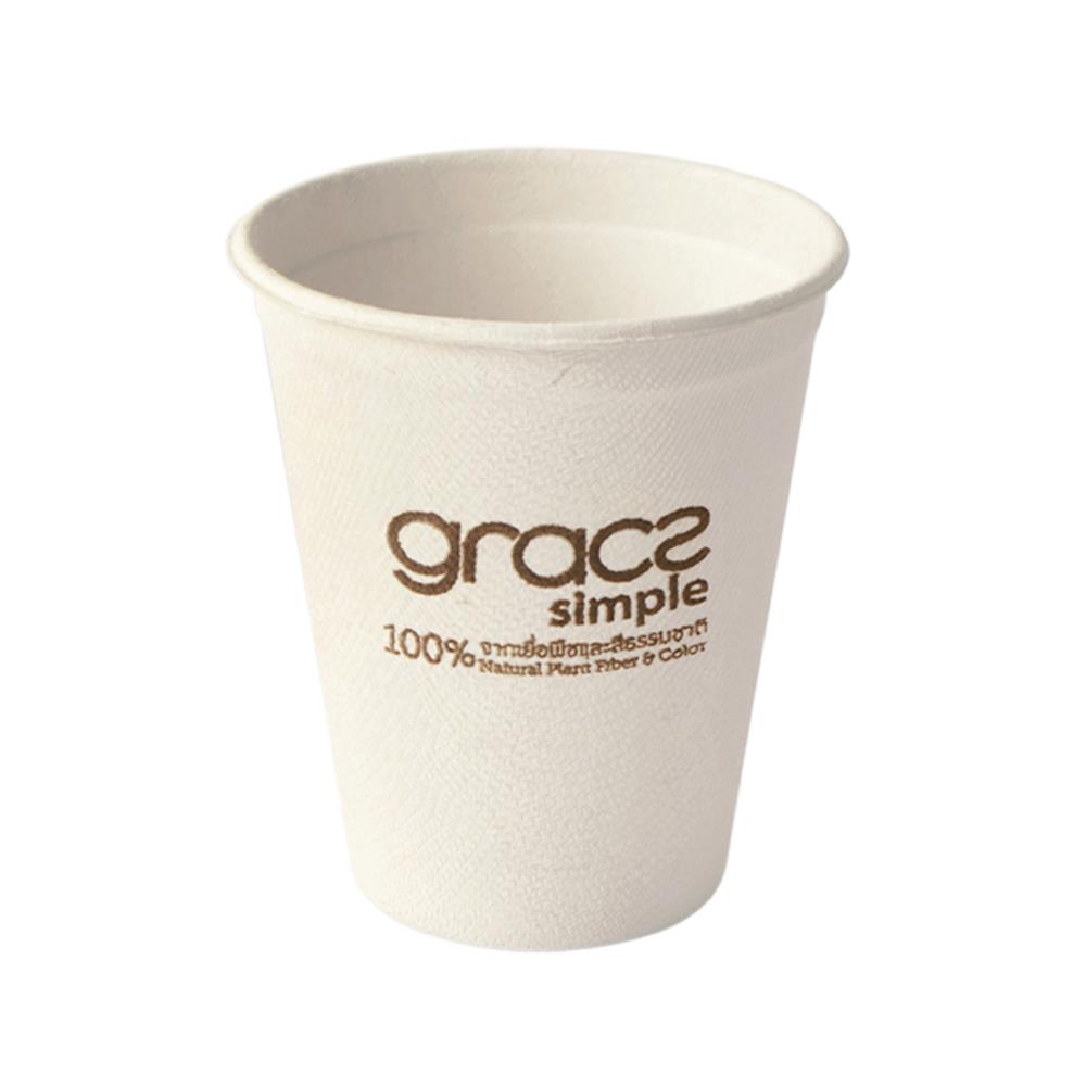 แก้วน้ำชานอ้อย 260 มล. GRACZ SIMPLE แพ็ก 50 ใบ