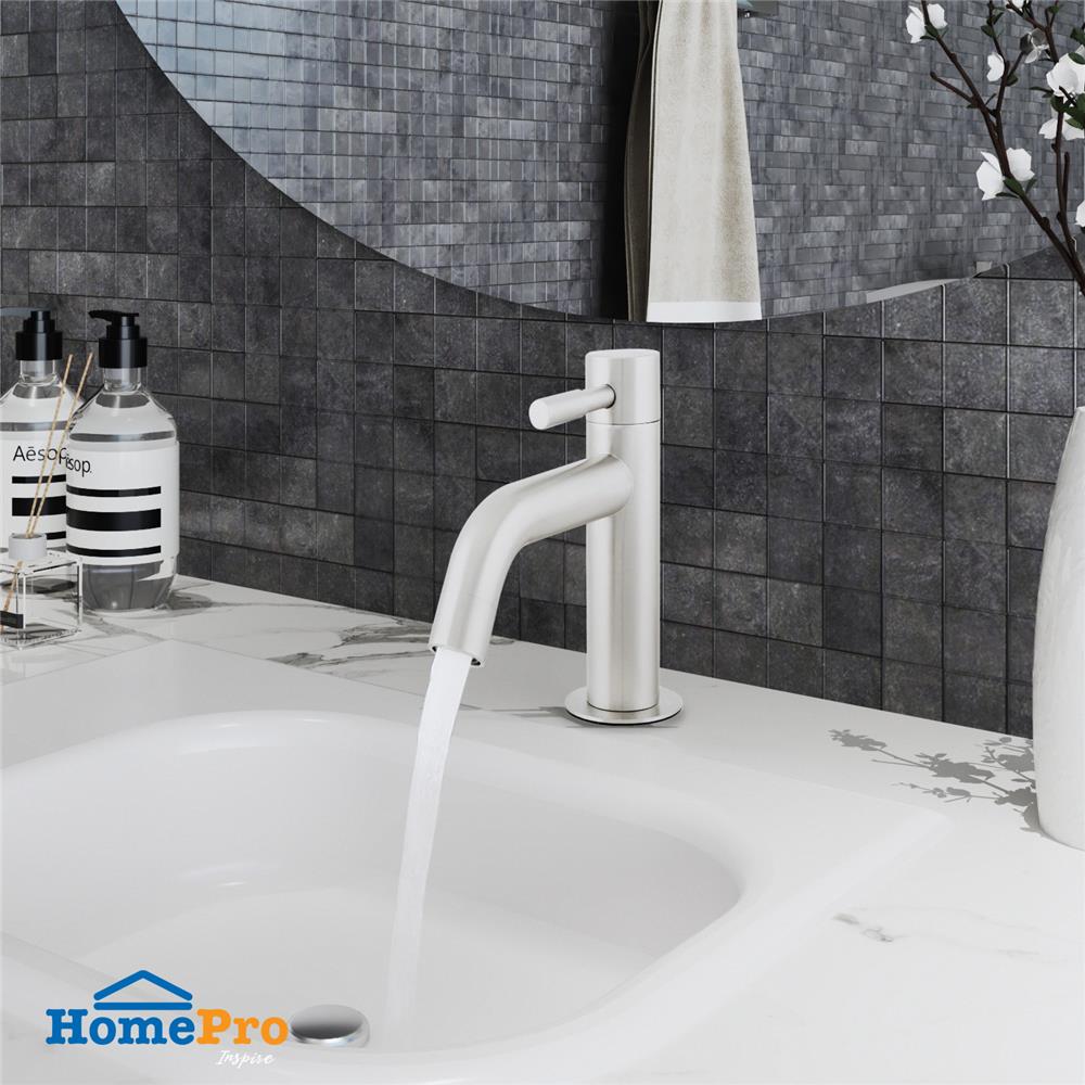 ก๊อกอ่างล้างหน้าเดี่ยว MOYA MY-B520H1 สีสเตนเลส