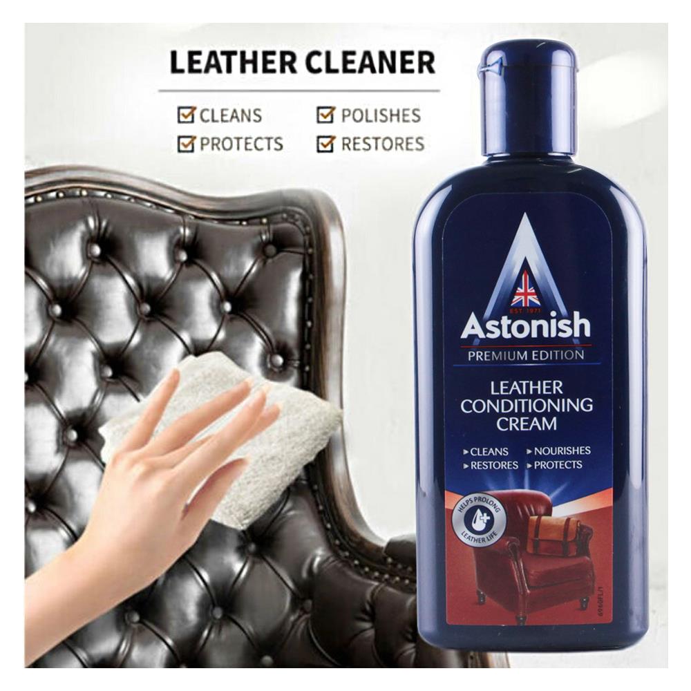 น้ำยาเช็ดเคลือบเงาผลิตภัณฑ์หนัง ASTONISH 250ml