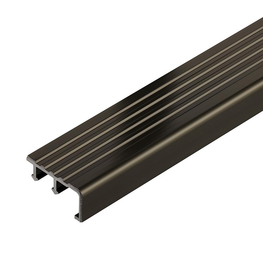 จมูกบันไดอะลูมิเนียม DP DNHG402503 2.5 ม. สีโอ๊คไฮกลอส