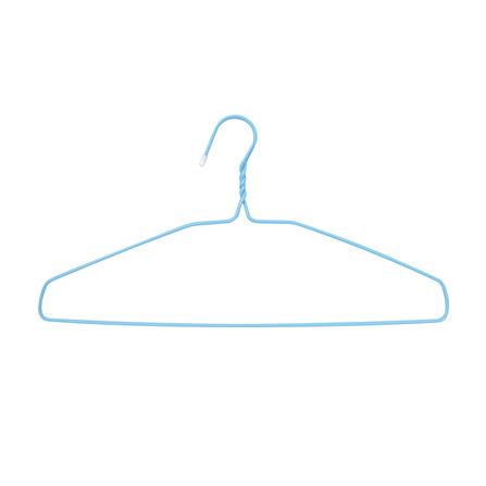 ไม้แขวนเสื้อเคลือบ PVC PLIM สีฟ้า แพ็ก 12 ชิ้น_0