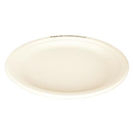 จานชานอ้อยผสมเยื่อไผ่บัว 8" GRACZ SIMPLE