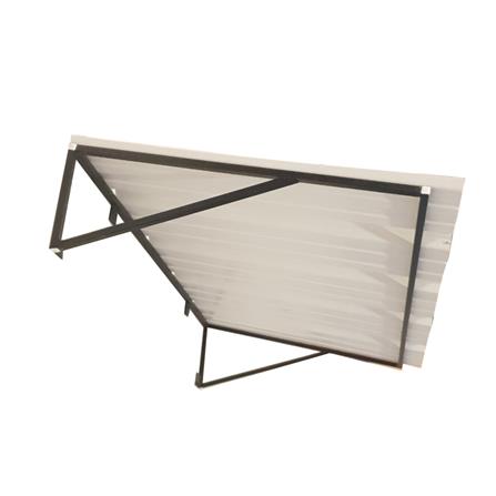 กันสาด UPVC โครงเหล็ก S.D.BRILLIANT 60x100 ซม. สีน้ำตาล_1