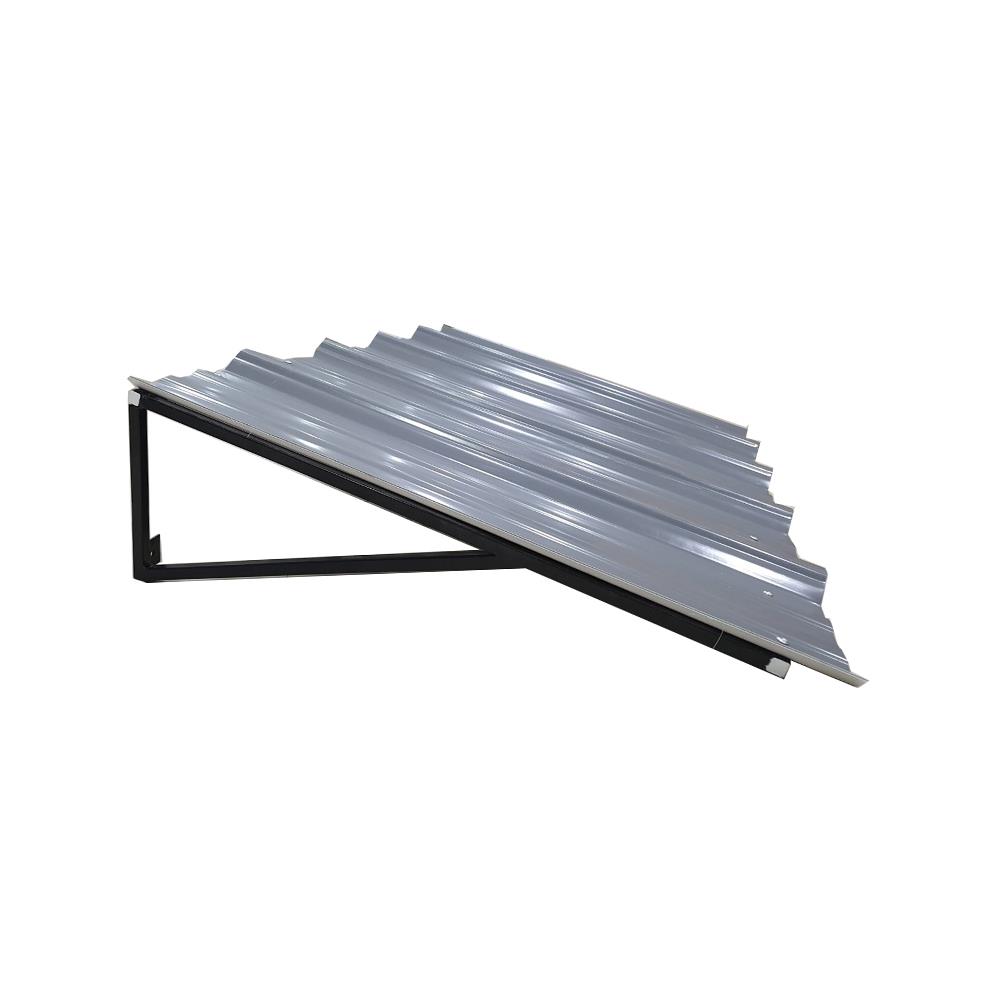 กันสาดเมทัลชีท S.D.BRILLIANT 60x100 ซม. สีเทา