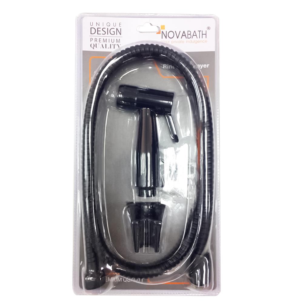 สายฉีดชำระครบชุด NOVABATH NVB-SY010B สีดำ