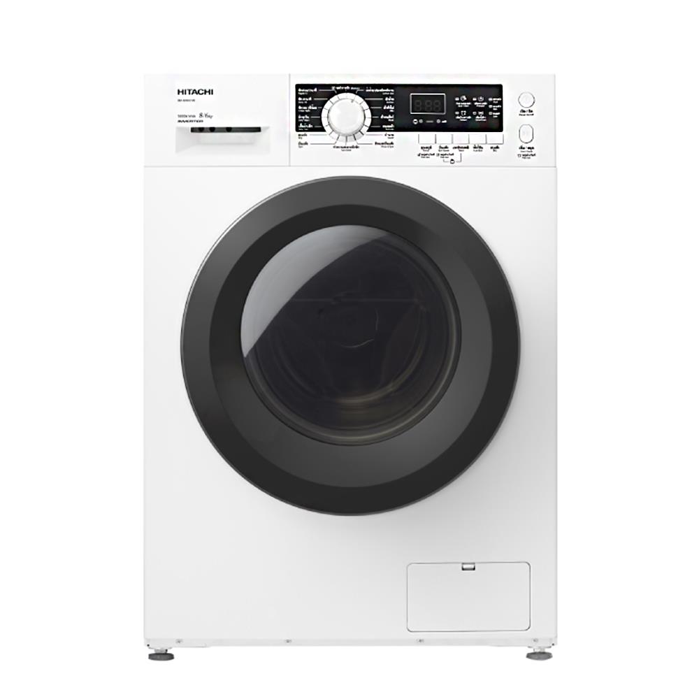 เครื่องซักอบ HITACHI BD-D80CVE 8/6 กก. สีขาว