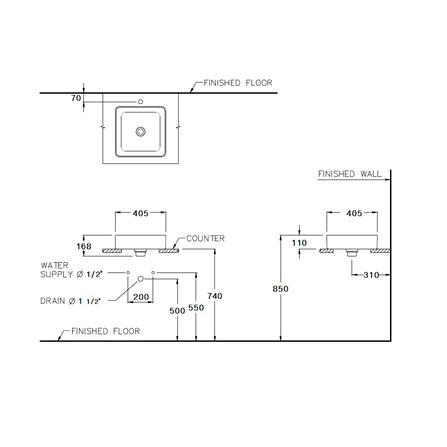 อ่างล้างหน้าวางลอย COTTO C003417 สีขาว_2