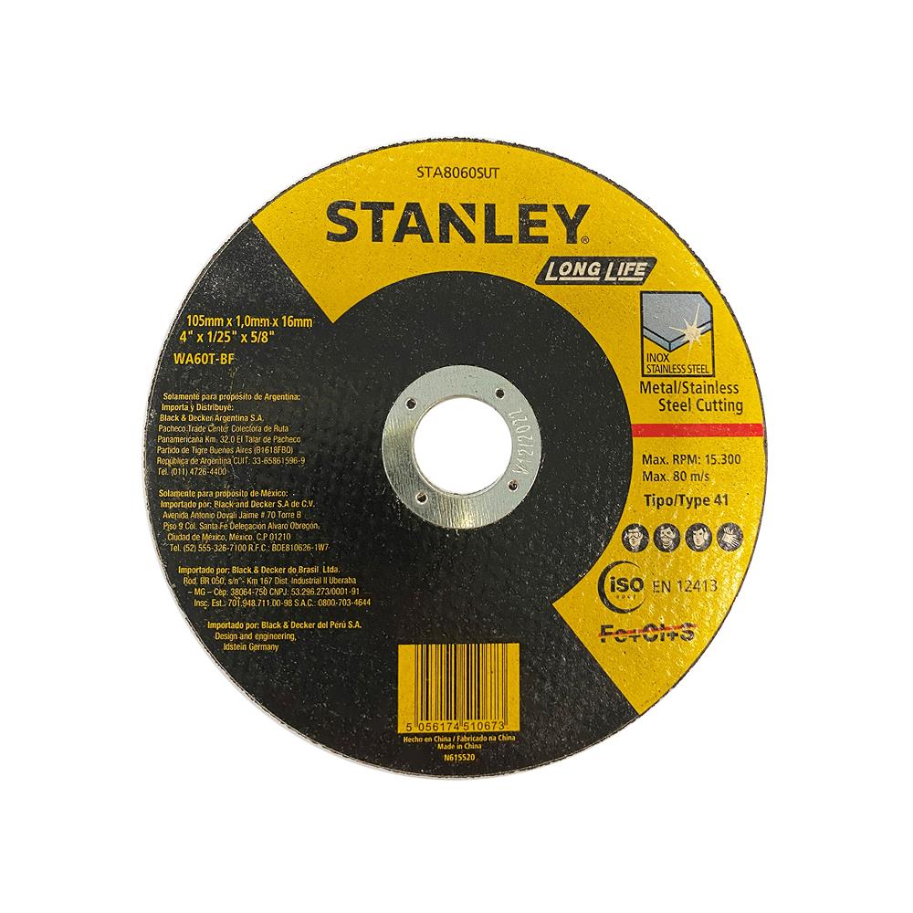 แผ่นตัดเหล็ก STANLEY STA8060SUT 4 นิ้ว