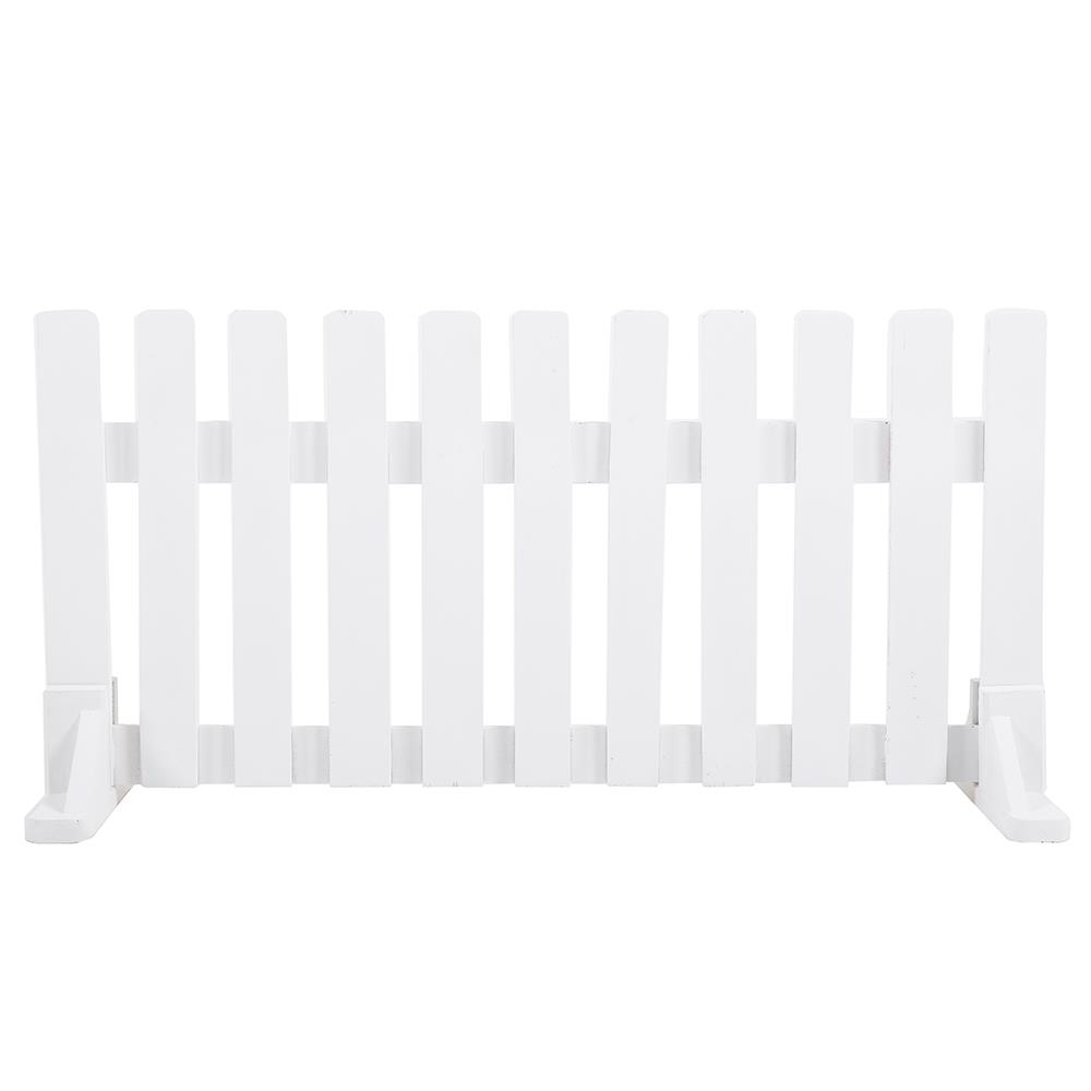 รั้วไม้เต็งตั้งพื้น SPRING 70x35 ซม. สีขาว