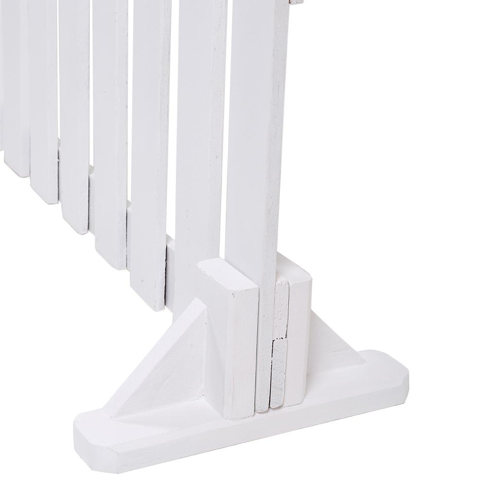 รั้วไม้เต็งตั้งพื้น SPRING 70x35 ซม. สีขาว