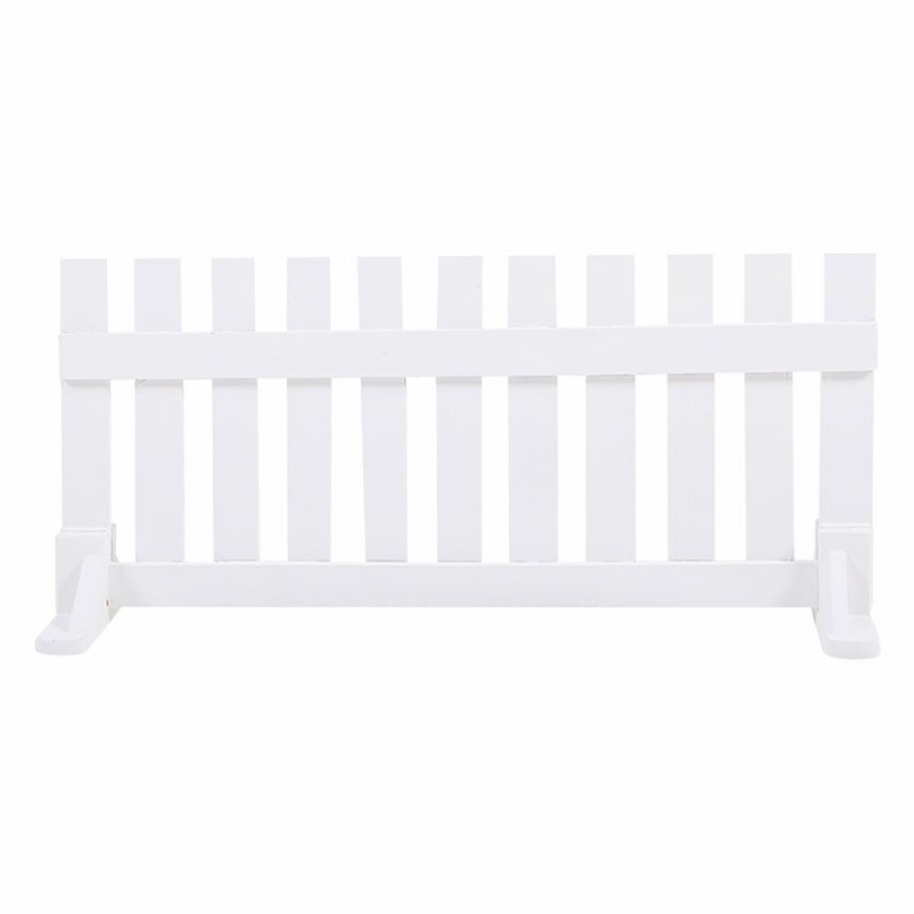 รั้วไม้เต็งตั้งพื้น SPRING 70x35 ซม. สีขาว