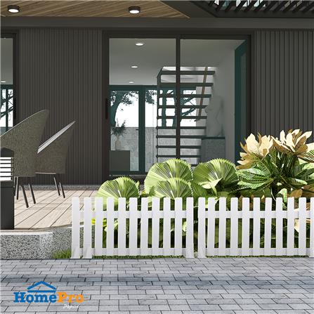 รั้วไม้เต็งตั้งพื้น SPRING 70x35 ซม. สีขาว_0