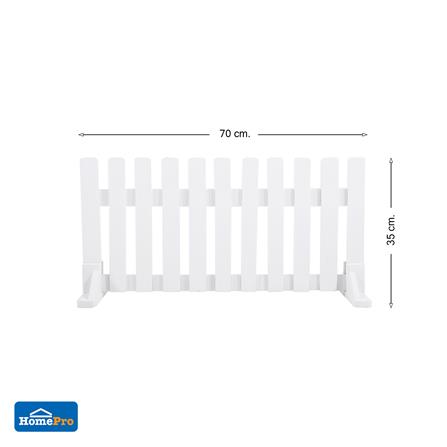 รั้วไม้เต็งตั้งพื้น SPRING 70x35 ซม. สีขาว_6