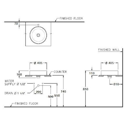 อ่างล้างหน้า COTTO C003407 สีขาว_2