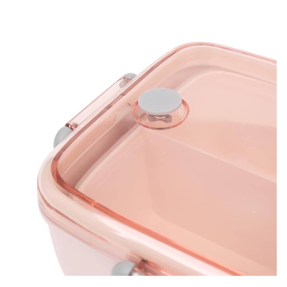 กล่องอาหาร BAMBOO FIBER KECH รักษ์โลก 1.2 ลิตร สีชมพู