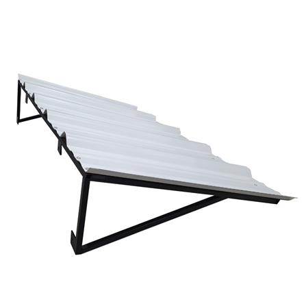 กันสาด UPVC โครงเหล็ก S.D.BRILLIANT 60x100 ซม. สีขาว_2