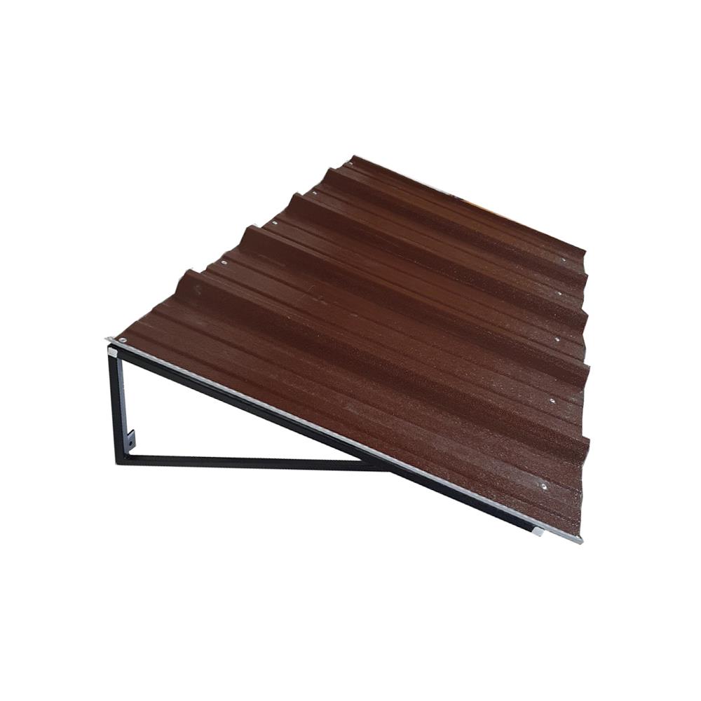 กันสาดเมทัลชีท S.D.BRILLIANT 60X100 ซม. สีน้ำตาล