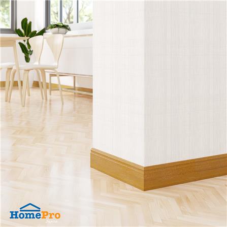 บัวพื้น WPC CROBERN 10X200X0.8 ซม. สีไม้สักทอง_2