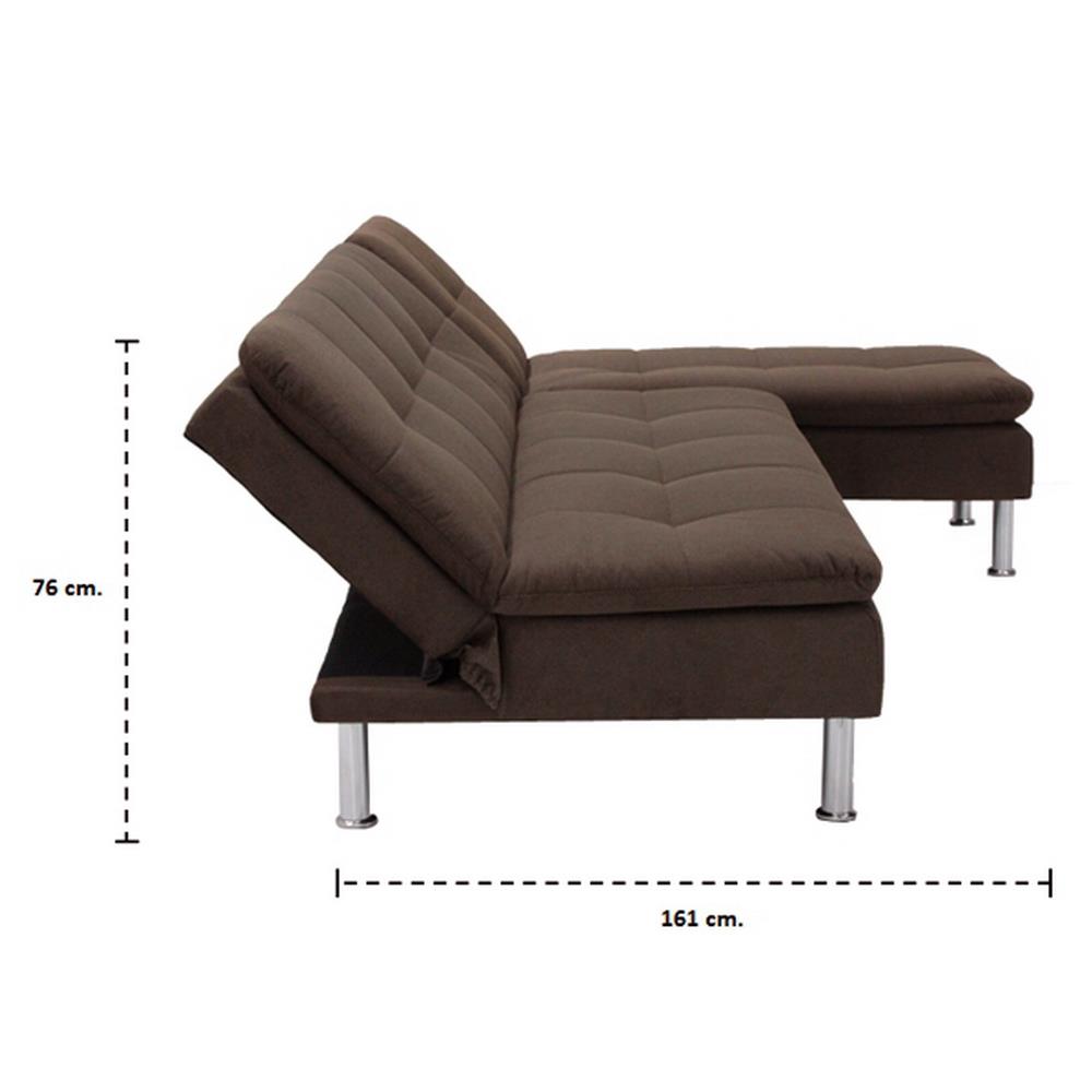 โซฟาเข้ามุม KONCEPT YONO 3 สีน้ำตาล