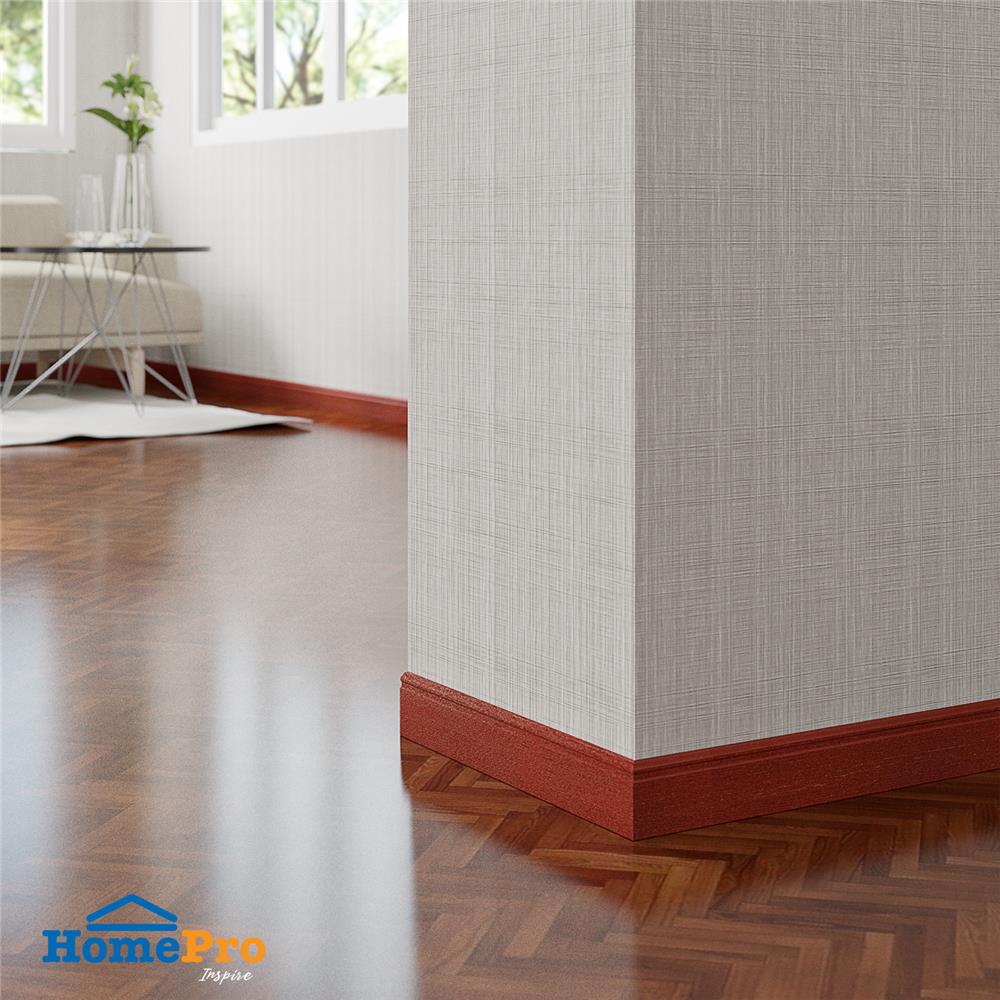 บัวพื้น WPC CROBERN 7.5X200X0.8 ซม. สีไม้ประดู่แดง