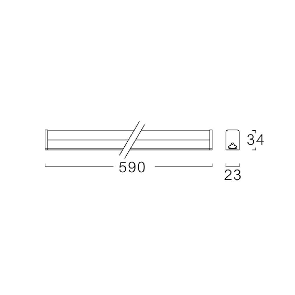 ชุดรางนีออน L&E T5 58-00249 7 วัตต์ WARMWHITE