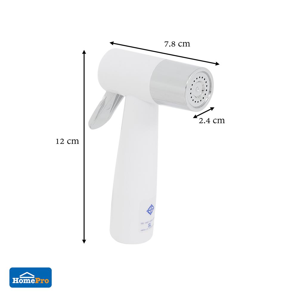 สายฉีดชำระครบชุด MOYA MY-8007 สีขาว