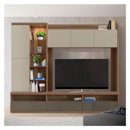ตู้วางทีวี KONCEPT MUSES 240 ซม. สีออทัมบราวน์_1