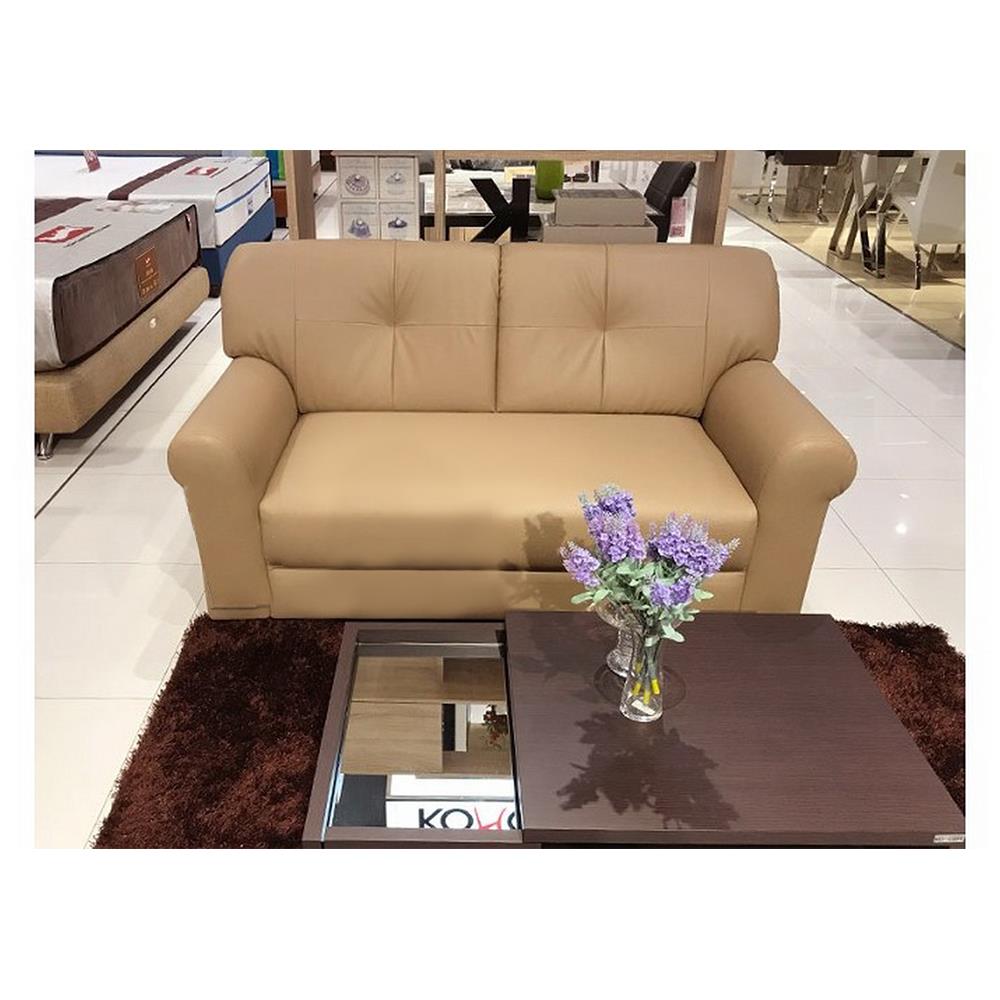 โซฟา 2 ที่นั่ง KONCEPT GUNLY SL สีน้ำตาลอ่อน