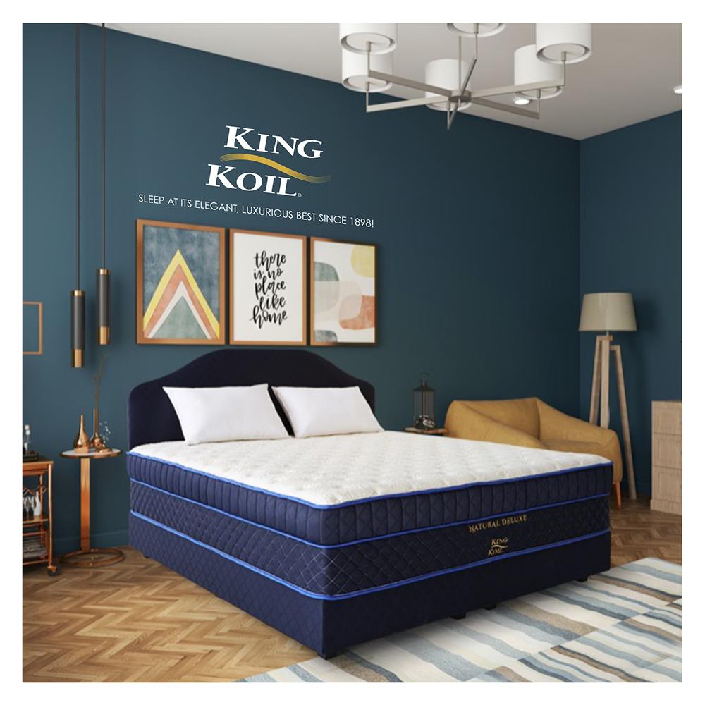 ที่นอน 3.5 ฟุต KINGKOIL NATURAL DELUXE พร้อมชุดเครื่องนอน 7 ชิ้น