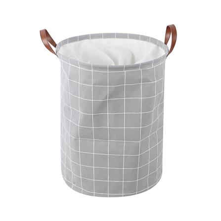 ถังผ้ากลม PLIM SIMPLE LINE สีเทา_2