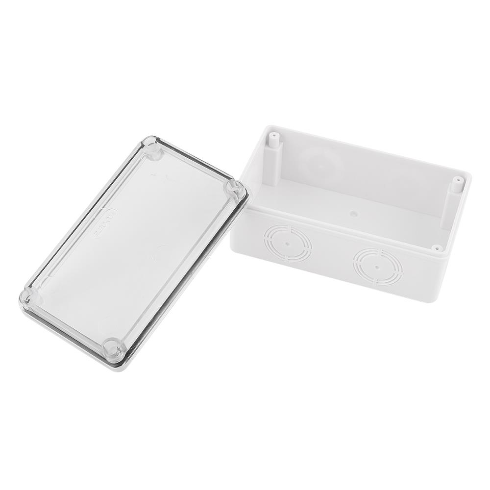 กล่องพลาสติกกันน้ำ ฝาใส ELECKTA 2x4 นิ้ว สีขาว