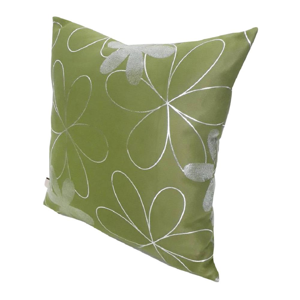 หมอนอิง ME LIVING FLEUR 17x17 นิ้ว สีเขียว