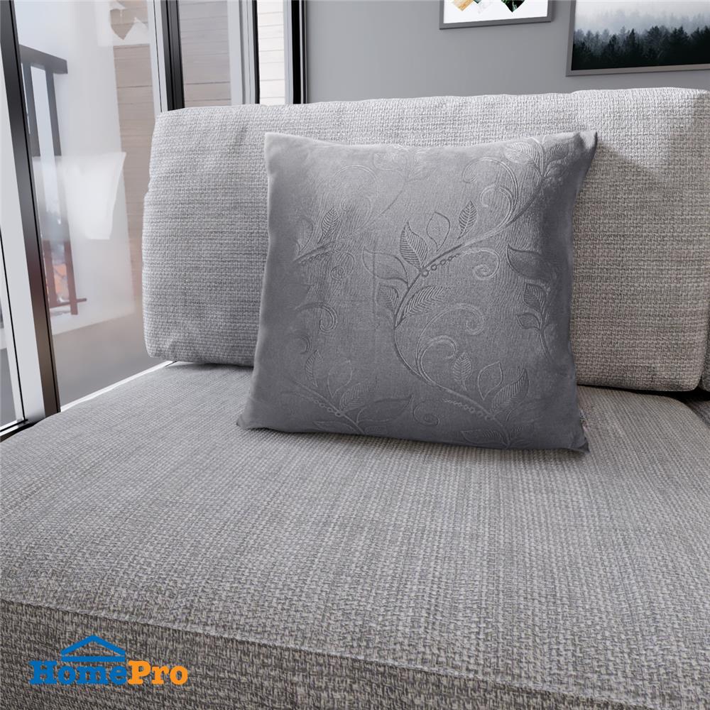 หมอนอิง ME LIVING VINE 17x17 นิ้ว สีเทา