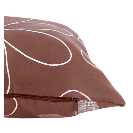 หมอนอิง ME LIVING FLEUR 17x17 นิ้ว สีน้ำตาล_2