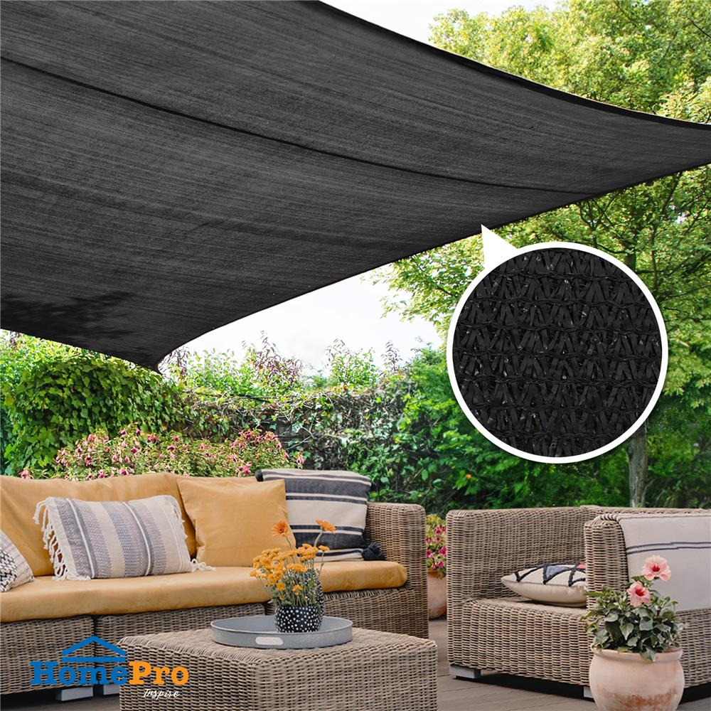 สแลนแพ็กกรองแสง 70 เปอร์เซ็นต์ ทอ 3 เข็ม SPRING 2X10 ม. สีดำ