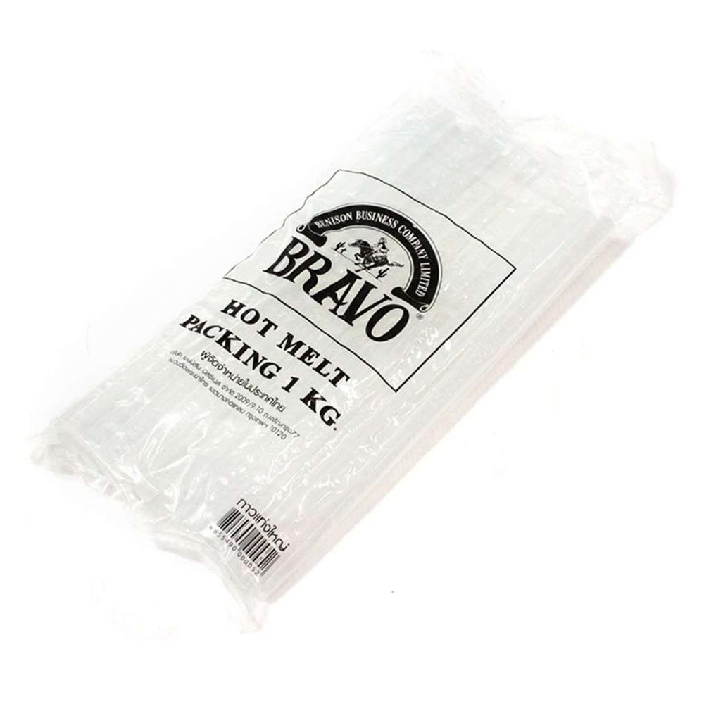 กาวแท่งใหญ่ BRAVO 1/2 นิ้ว 1 กก. สีใส