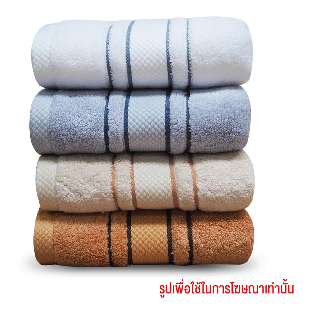 ผ้าขนหนู SWENY COTTONMOZ 16x32 นิ้ว สีน้ำตาล