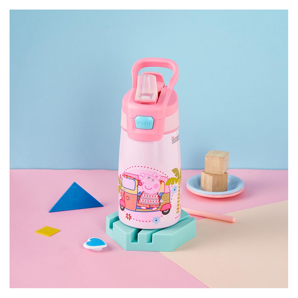 กระบอกน้ำเด็ก 350 มล. PEPPAPIG SPORT สีชมพู