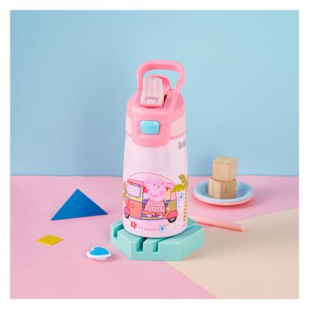 กระบอกน้ำเด็ก 350 มล. PEPPAPIG SPORT สีชมพู_1