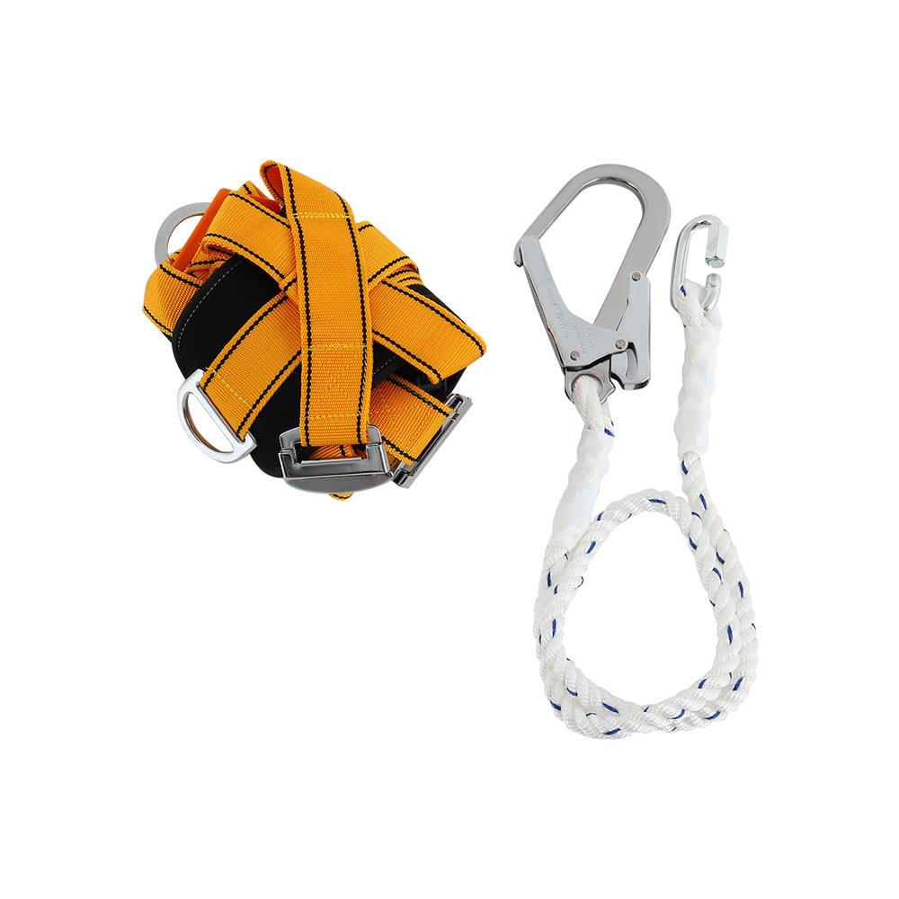 เข็มขัดนิรภัยเต็มตัวตะขอใหญ่ SA-S108 สีส้ม