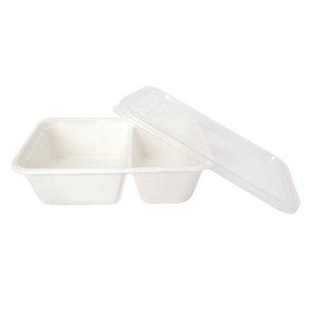 กล่องอาหารแบ่งช่อง พร้อมฝา GRACZ SIMPLE 600 มล. แพ็ก 25 ชิ้น