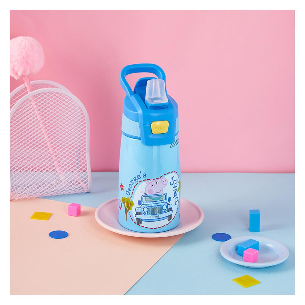 กระบอกน้ำเด็ก 350 มล. PEPPA PIG SPORT สีฟ้า