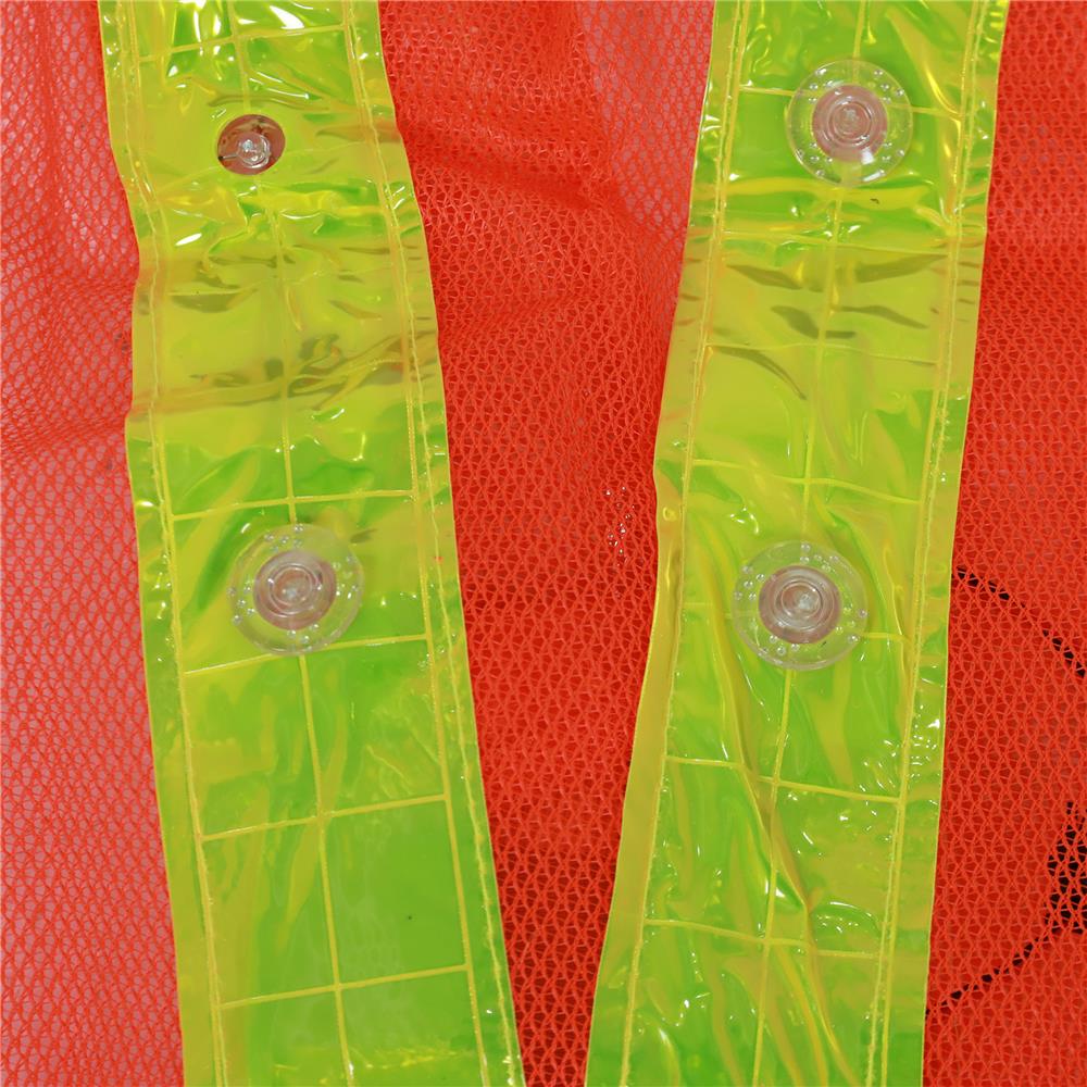 เสื้อกั๊กสะท้อนแสงไฟ LED HS726-4 ส้ม
