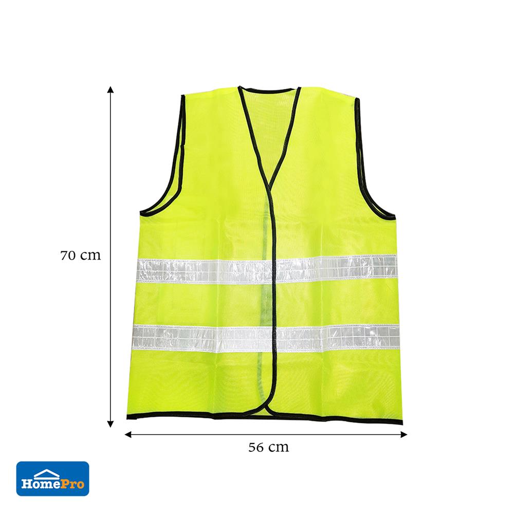 เสื้อจราจรสะท้อนแสง 2 แถบ DEXZON HS713 สีเขียว