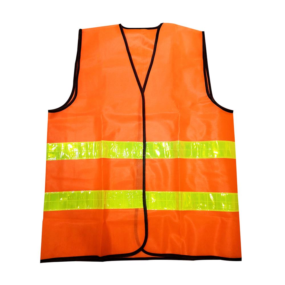 เสื้อจราจรสะท้อนแสง 2 แถบ HS713 สีส้ม