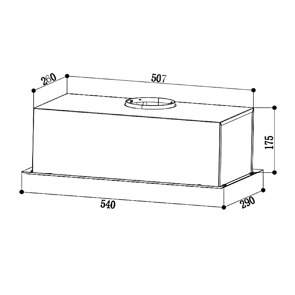 เครื่องดูดควันมาตรฐาน MEX SP541 54 ซม.
