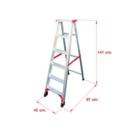 บันไดอะลูมิเนียมทรง A MATALL R12206L 6 ขั้น_4